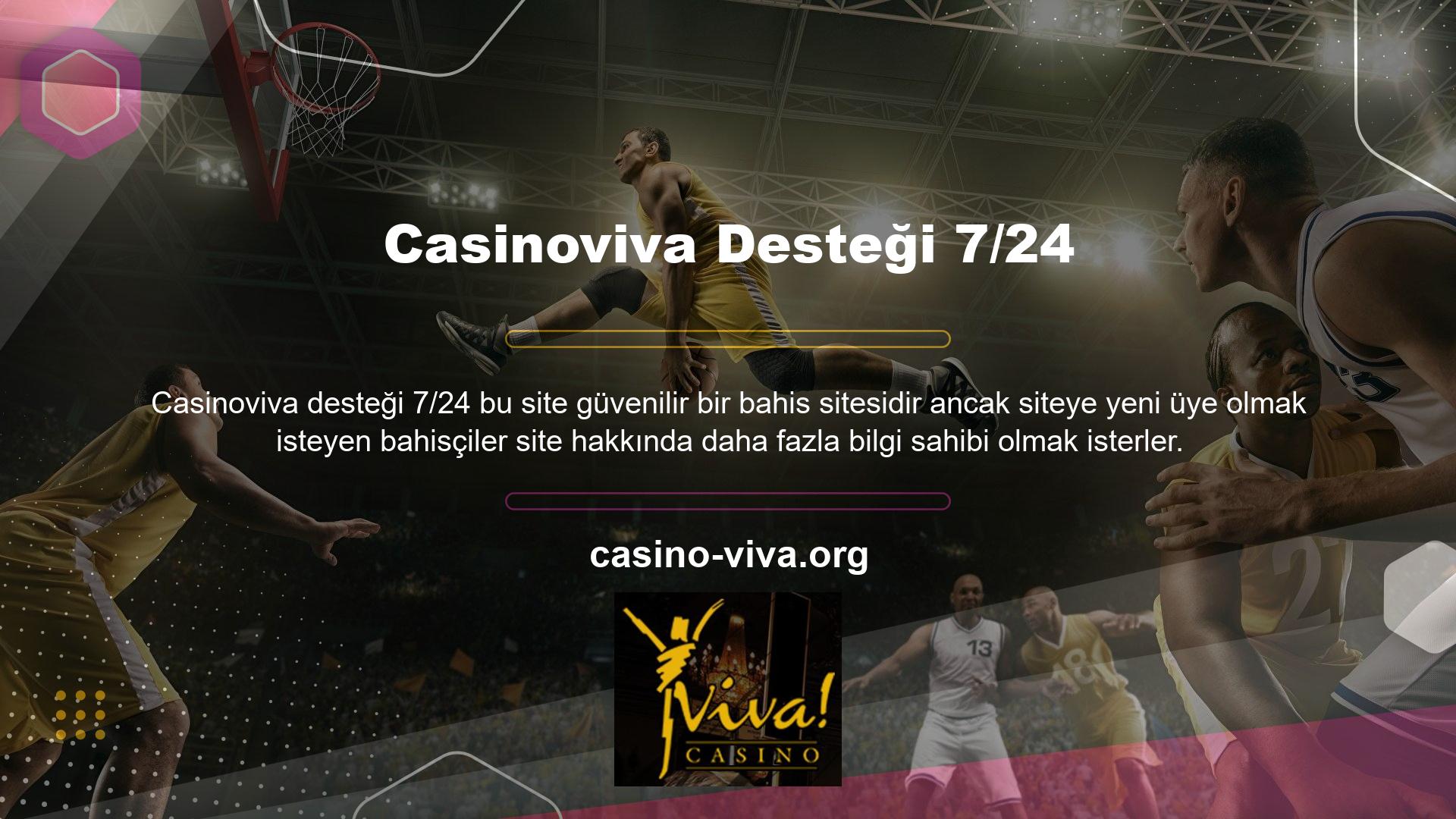 Bahis sitesi Casinoviva lisansının olup olmadığı dikkate alınacaktır