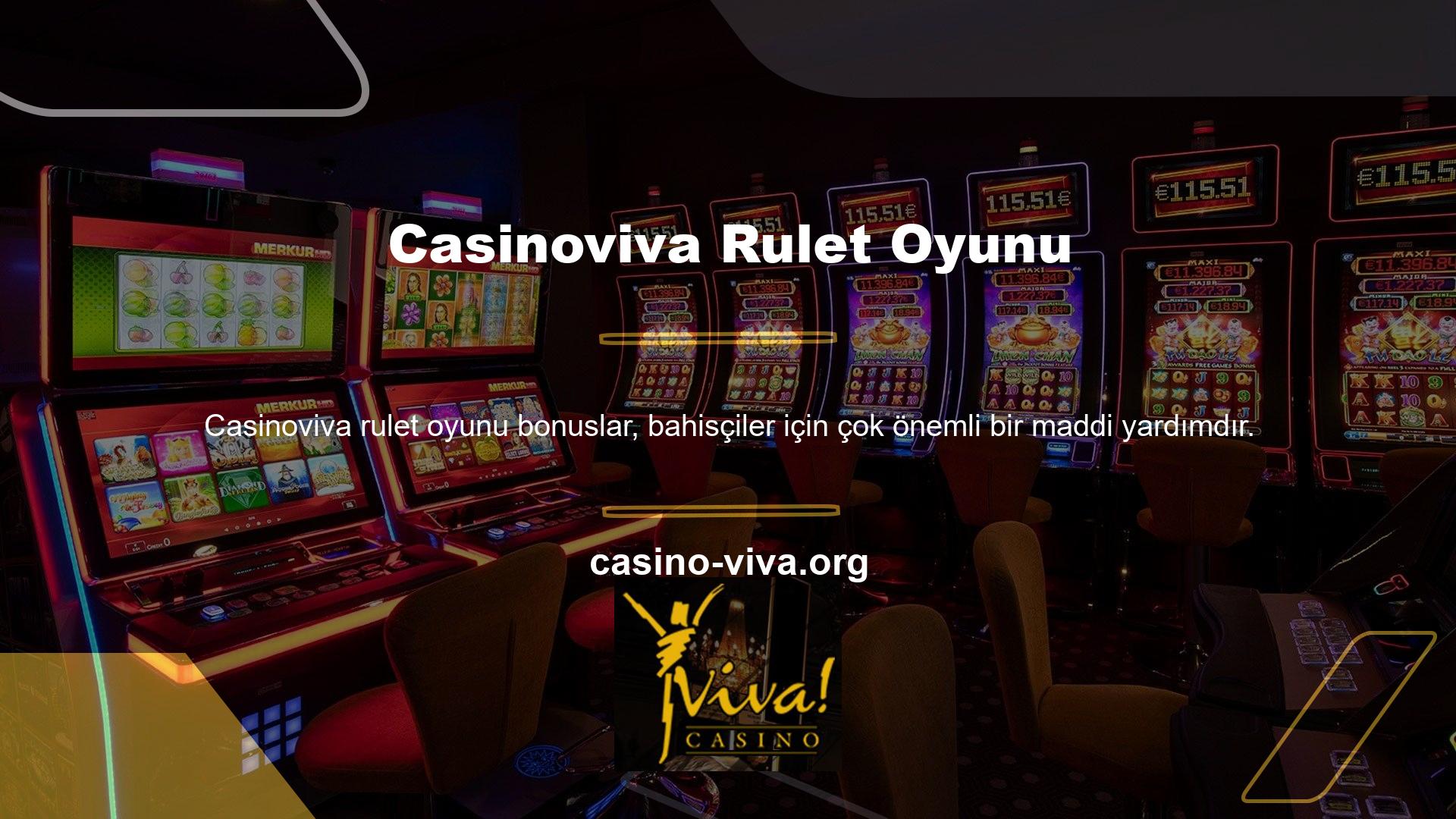Daha önce de belirttiğimiz gibi Casinoviva oldukça cömert bir bahis sitesidir