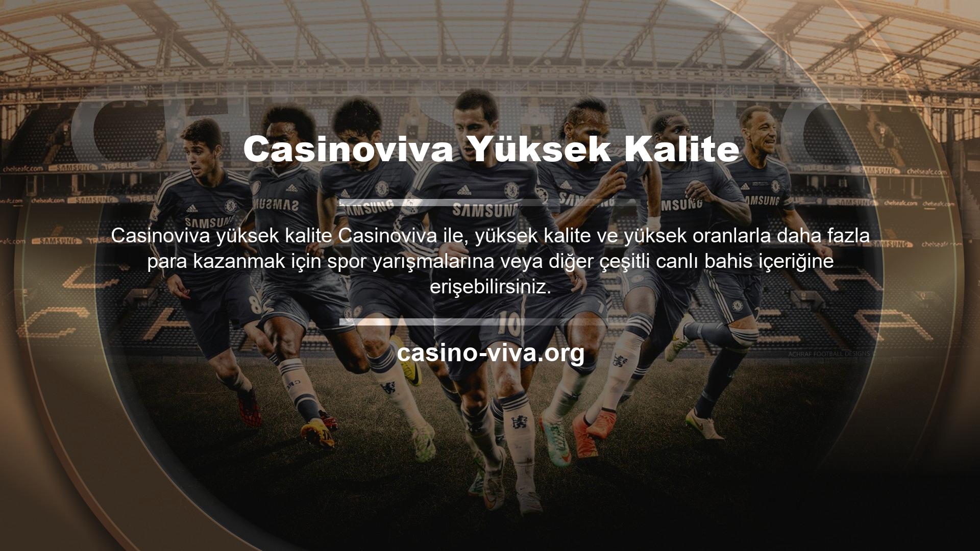 Ana menüdeki kayıt URL'sini tıklayarak Casinoviva tarafından sunulan üyelik hizmetine giriş yapabilirsiniz ve ardından kişisel bilgileriniz ve iletişim bilgilerinizle kısa sürede üyelik kayıt hesabı alabilirsiniz